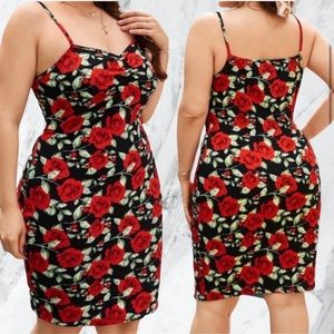 🆕 ROSE FLORAL PRINT DRESS